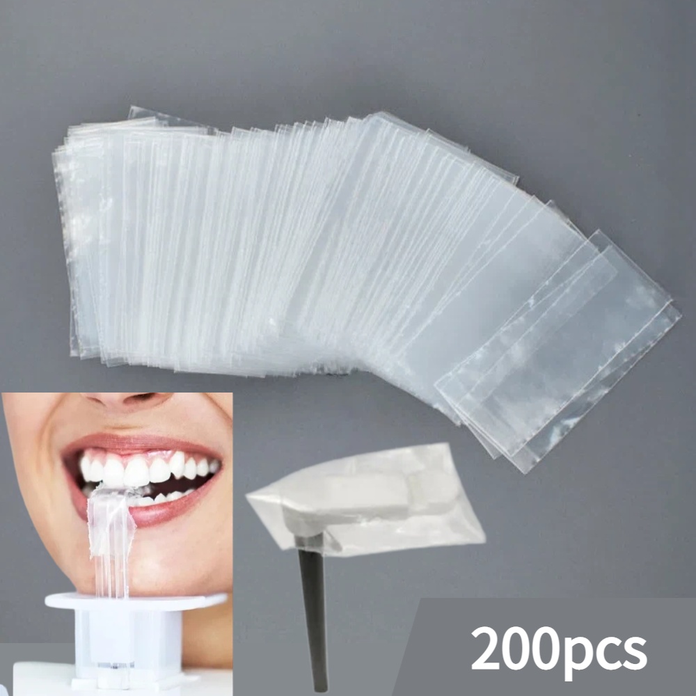 Photography Dental - 200枚入り/箱 歯科用パノラマバイトブロックカバースリーブ 使い捨て口腔保護フィルム 歯科画像保護バイトスリーブ