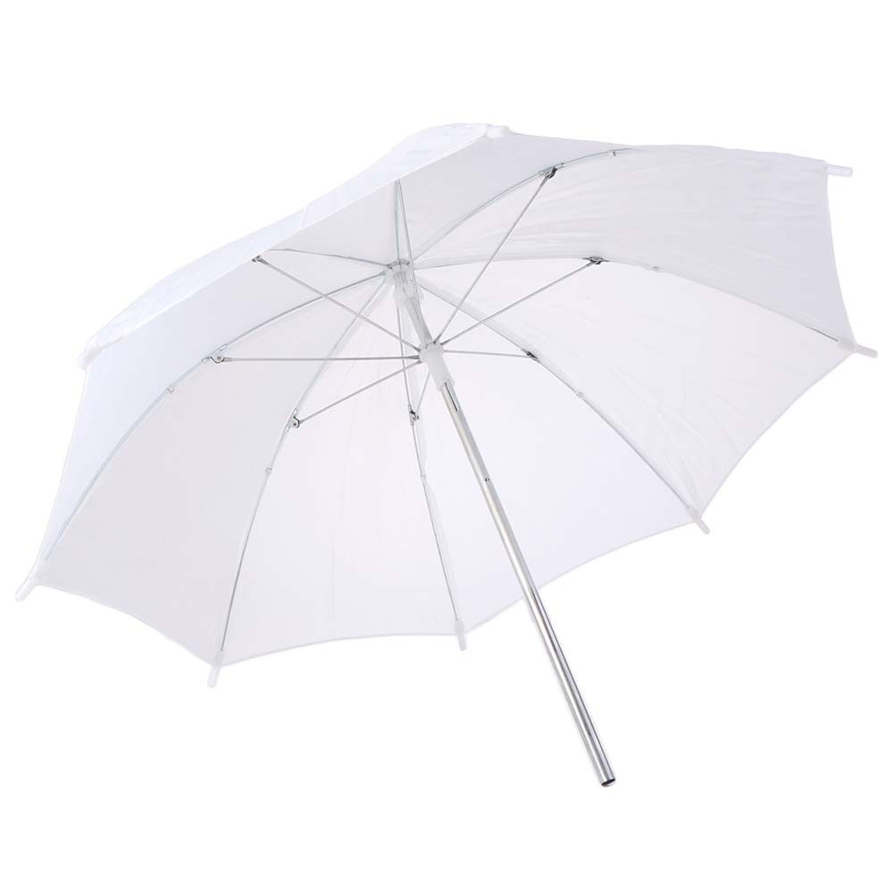 Photography Umbrella - 50cm/20インチ写真撮影用傘 金属製ハンドル 軽量布製照明傘 ディフューザー プロフェッショナル ホワイト