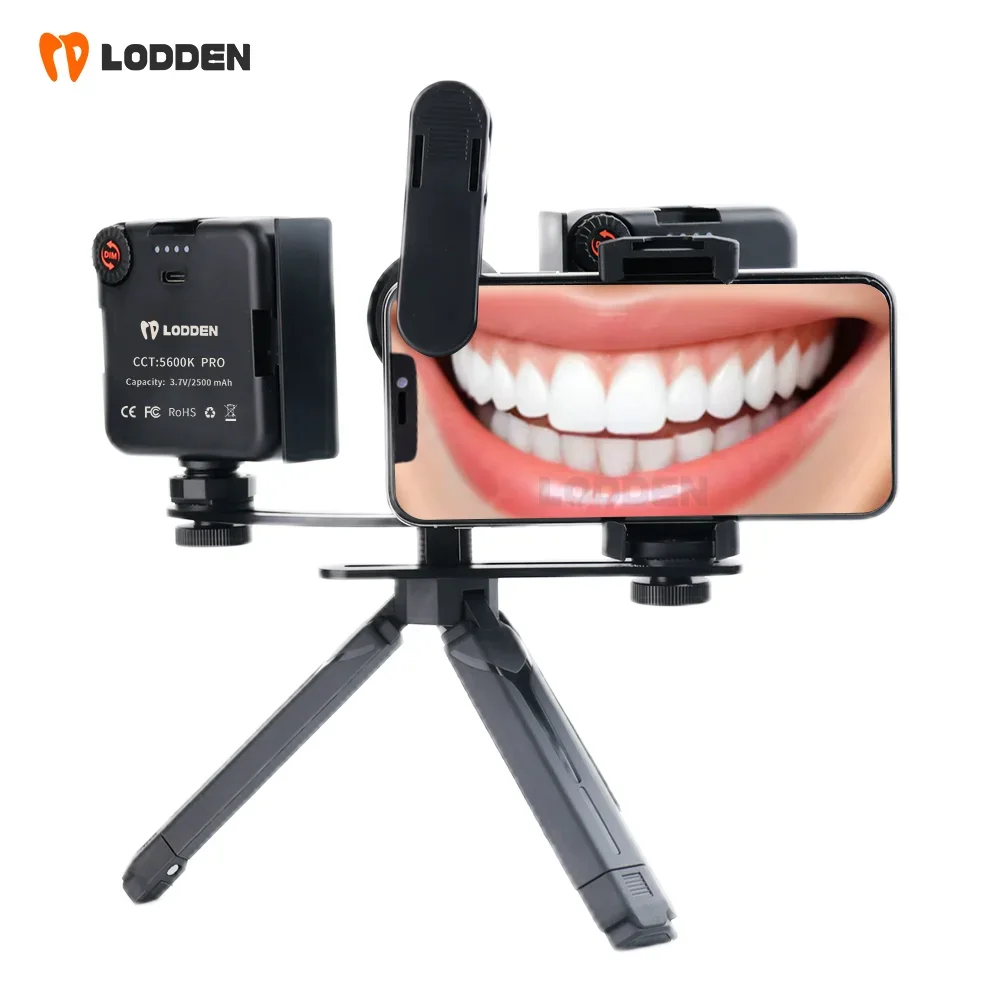 Photography Dental - ブルートゥース付き歯科用充填ライト,写真撮影,歯科医,マクロレンズ,歯科用機器,口腔充填,LODDEN-LED