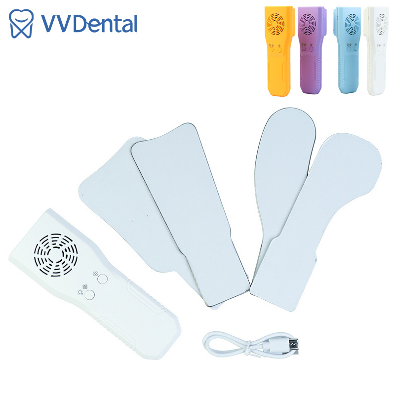 Photography Dental - 歯科防曇ミラー LED ライト矯正リフレクター霧のない口腔内写真ステンレス鋼歯科医青黄色
