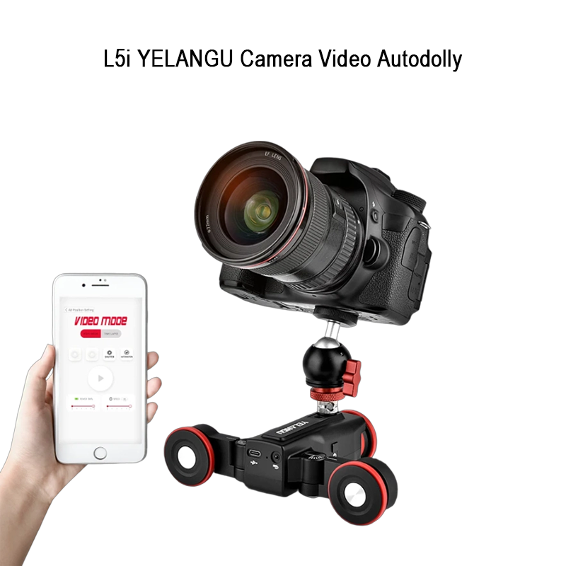 Camera Slider Rail - YELANGU L5 電動カメラスライダー 自動ビデオドリー カーレールシステム DSLRカメラ、ソニー、iPhone対応