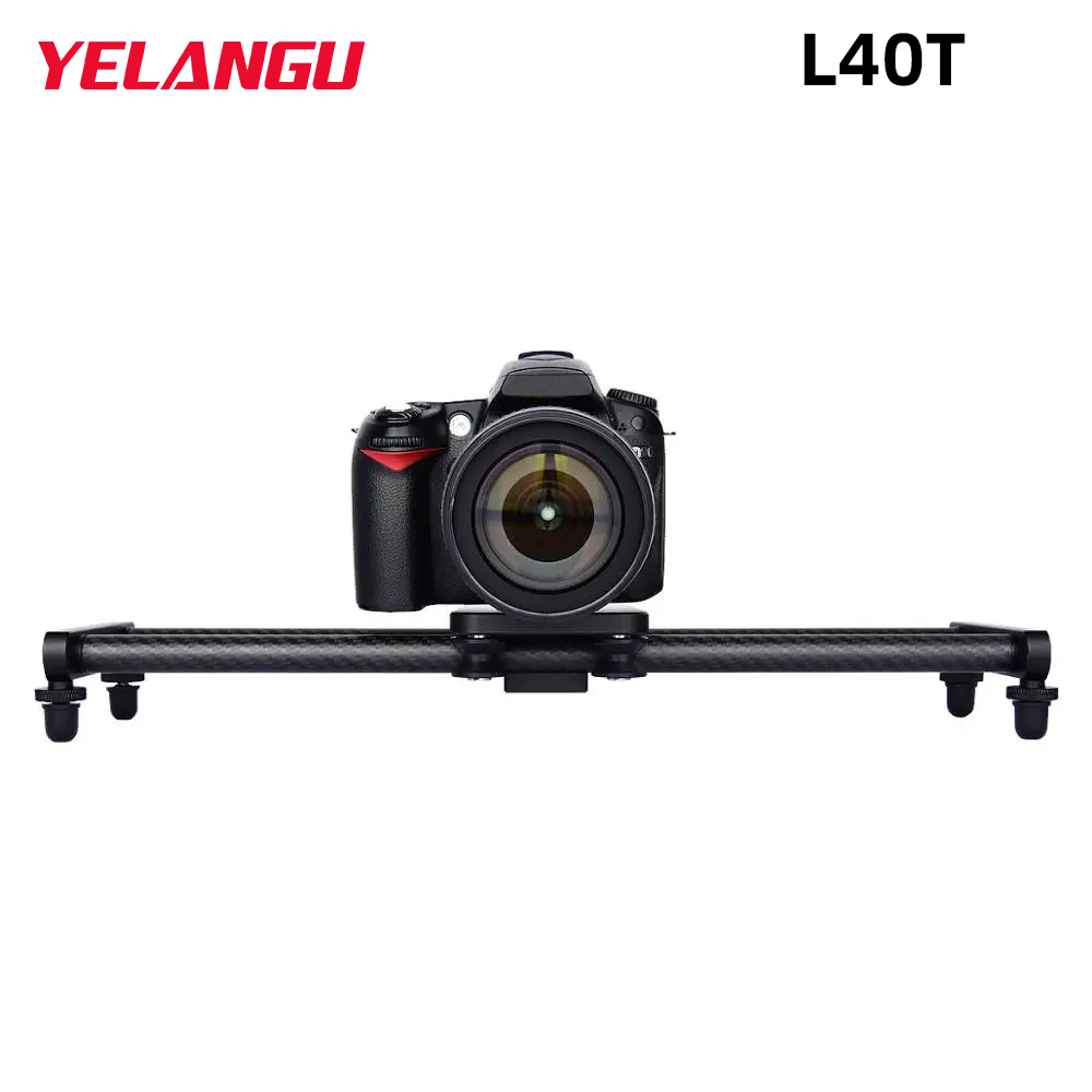Camera Slider Rail - YELANGU 40 センチメートルカーボンファイバーカメラトラックスライダーキヤノンニコンソニーデジタル一眼レフスマートフォン用軽量スムーズビデオスタビライザーレール