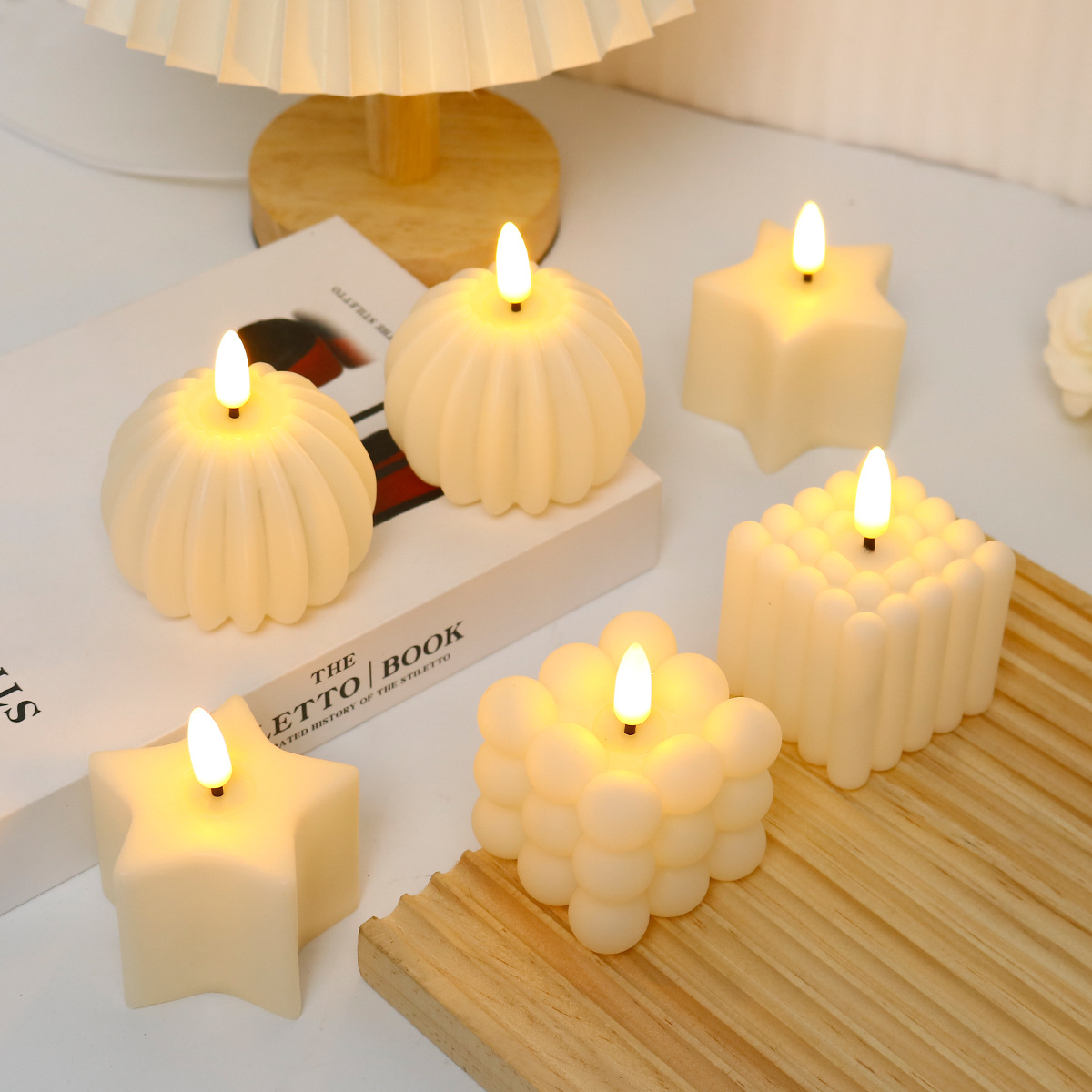 LEDキャンドルキューブ 結婚式、誕生日、クリスマスデコレー - Photography Wedding のレビューと価格