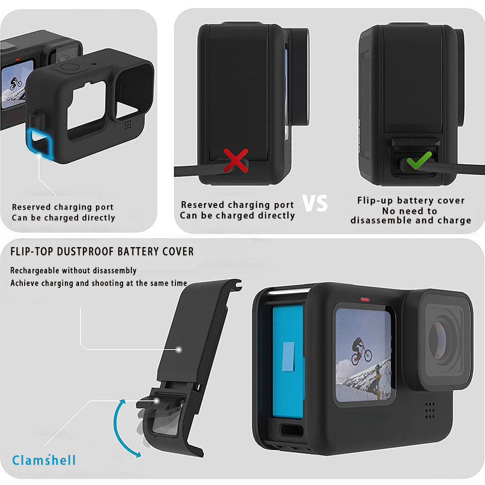 シリコンケース GoPro Hero 13 ブラックスクリー - Gopro Action Camera Hero 13 Black のレビューと価格