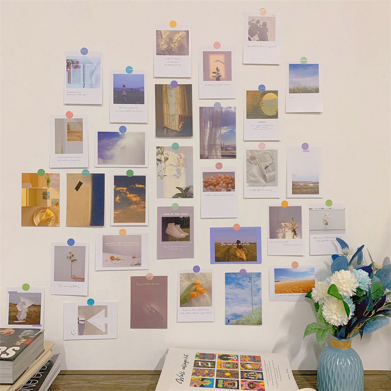 30 個ロマンチックアートポスターステッカー写真撮影マークカ - Photography Background のレビューと価格