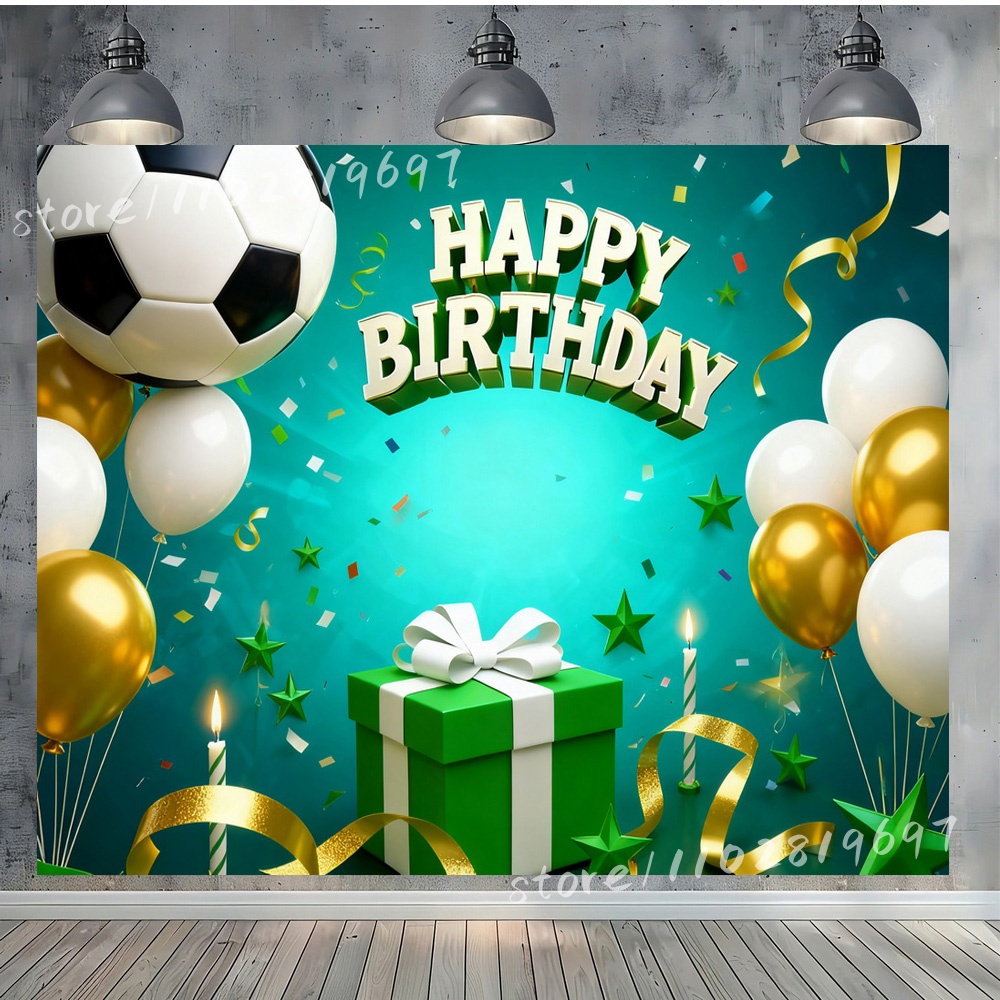 鮮やかなビニール写真撮影用背景 サッカー場 誕生日背景 理想 - Photography Backdrop Muslin のレビューと価格
