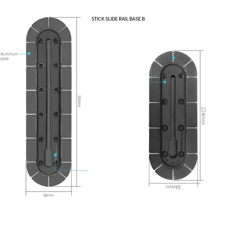 粘着テープベースレールブラケットホルダー、GoProカメラ用 - Camera Slider Rail のレビューと価格