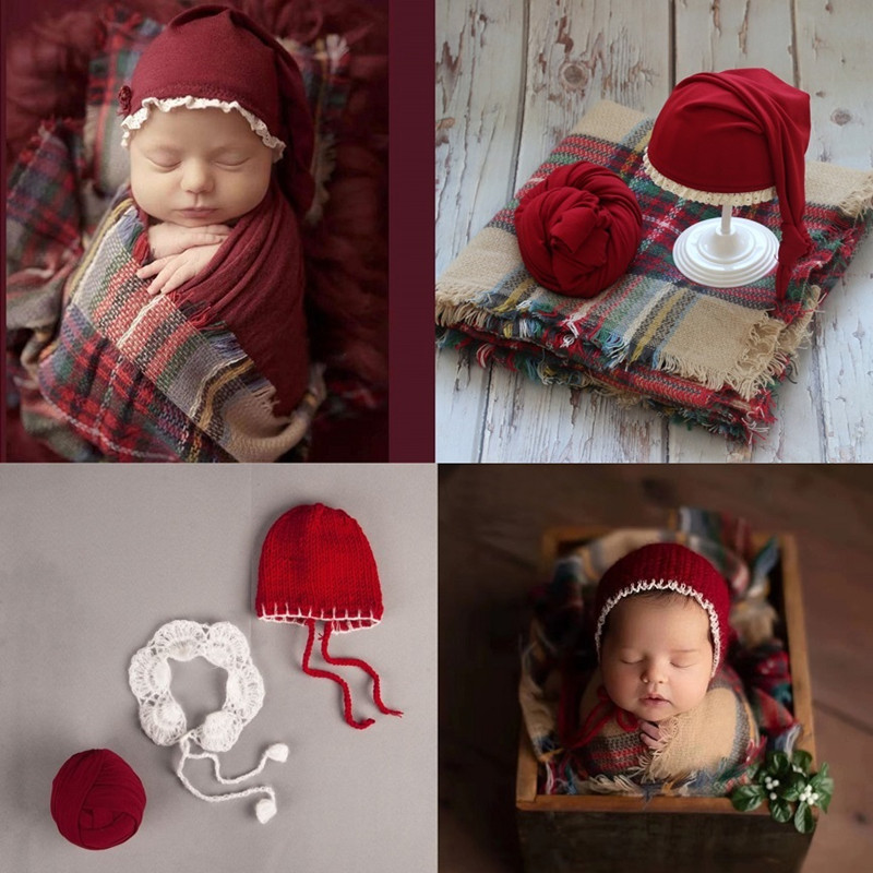 新生児の写真アクセサリー,赤ちゃんのクリスマス帽子,写真毛布 - Photography Newborn のレビューと価格