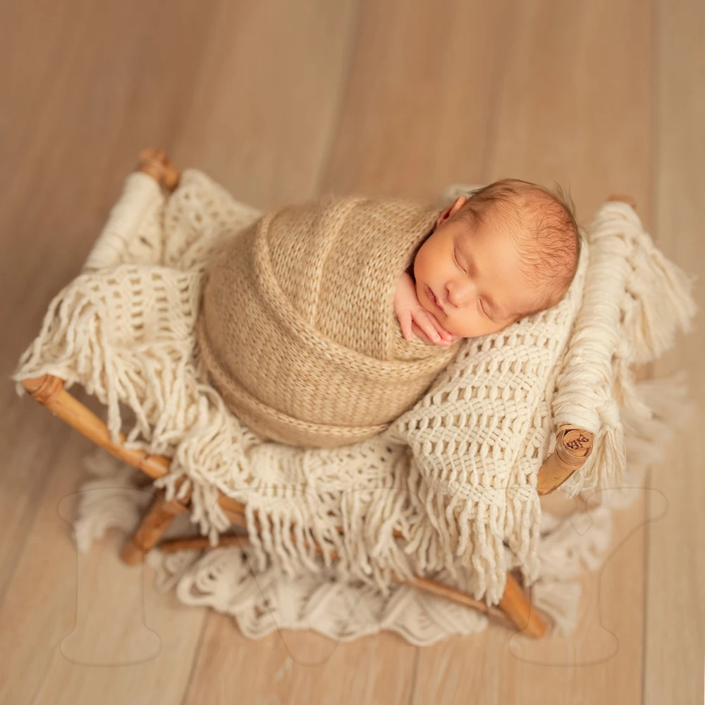 新生児写真アクセサリーラップアクセサリー、ソフトニットフリン - Photography Newborn のレビューと価格